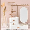 thumbnail image 3 of Jewelry Box Organizer With Mirror And Drawer, Jewelry Storage Box For Earrings, Bracelets, Necklaces, Hair Accessories-c, 3 of 5