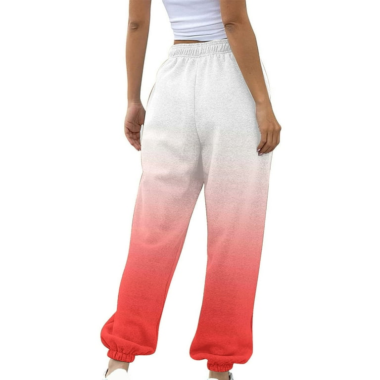 BUIgtTklOP Pants For Women Clearance Womens Gradient Sweatpants