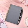 thumbnail image 7 of Spiral Notebook, A5/A6 College Ruled Notebook, Notebook with Pen and Pen Holder Clip, Lined Spiral Journal Notebook for Women, Hardcover Notebook Journal for Work Note Taking, 7 of 7