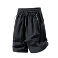 thumbnail image 6 of Aimik Athletic Shorts for Men Drawstring Waist Solid Color Mens Shorts with Zip Pockets Summer Quick Dry Fitness Shorts for Gym, 6 of 6