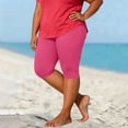 thumbnail image 6 of Noric Women's Plus Size Workout Shorts Tummy Control Compression Scallop Hem Athletic Yoga Shorts for Summer, 6 of 6