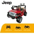Power Wheels Jeep Wrangler BatteryPowered Rideon, 12 V, Max Speed 5