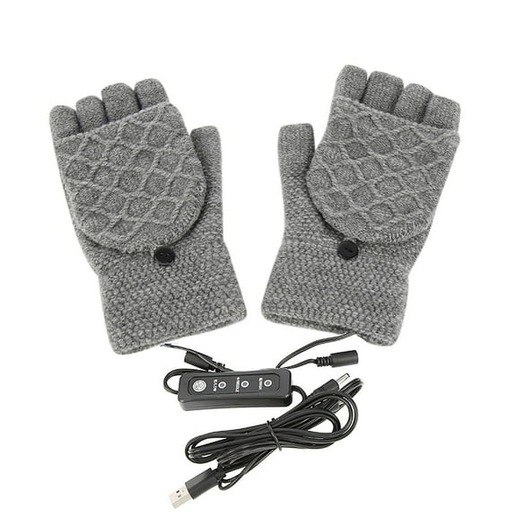 Fjofpr Heated Gloves for Women Cold Weather Winter Gloves Women Heated Fingerless Gloves for Women Smart USB Rechargeable Winter Cold Protection Warmth Heating Gloves Washable Warm Hand Treasure