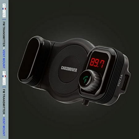 Car and Driver - Vent Mount Bluetooth FM Transmitter - Black