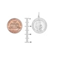 Ritastephens Sterling Silver Saint St Jude Thaddeus Medal Round Charm ...