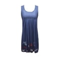 thumbnail image 2 of Mytrendy Women Pleated Wide Straps Round Neck Printed Casual Mini Dress, 2 of 3