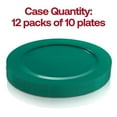 thumbnail image 3 of Smarty 7.5" Green Holiday Round Disposable Plastic Salad Plates 120ct, 3 of 7