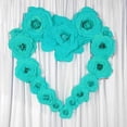 thumbnail image 3 of Efavormart 2 Pack 24” 3D Craft Rose Turquoise Real Feel Foam Rose for DIY Wedding Bouquets Arrangement Party Home Decoration, 3 of 8