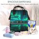 thumbnail image 5 of Fotbe Northern Lights Mochila Maternidad - Lona de Sarga Impermeable, Mochila de Pañales de Gran Capacidad con Múltiples Bolsillos y Correas Ajustables, 5 of 6