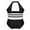Black, variant on renvena Kids Girls Shiny Sequins Halter Strappy Back Gymnastic Ballet Dance Leotard Ballerina Costume