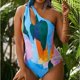 thumbnail image 2 of Gibobby Trajes de Baño Mujer Traje de baño de bloque de color ajustado de cintura alta sexy cómodo de moda para mujer(A,XL), 2 of 5