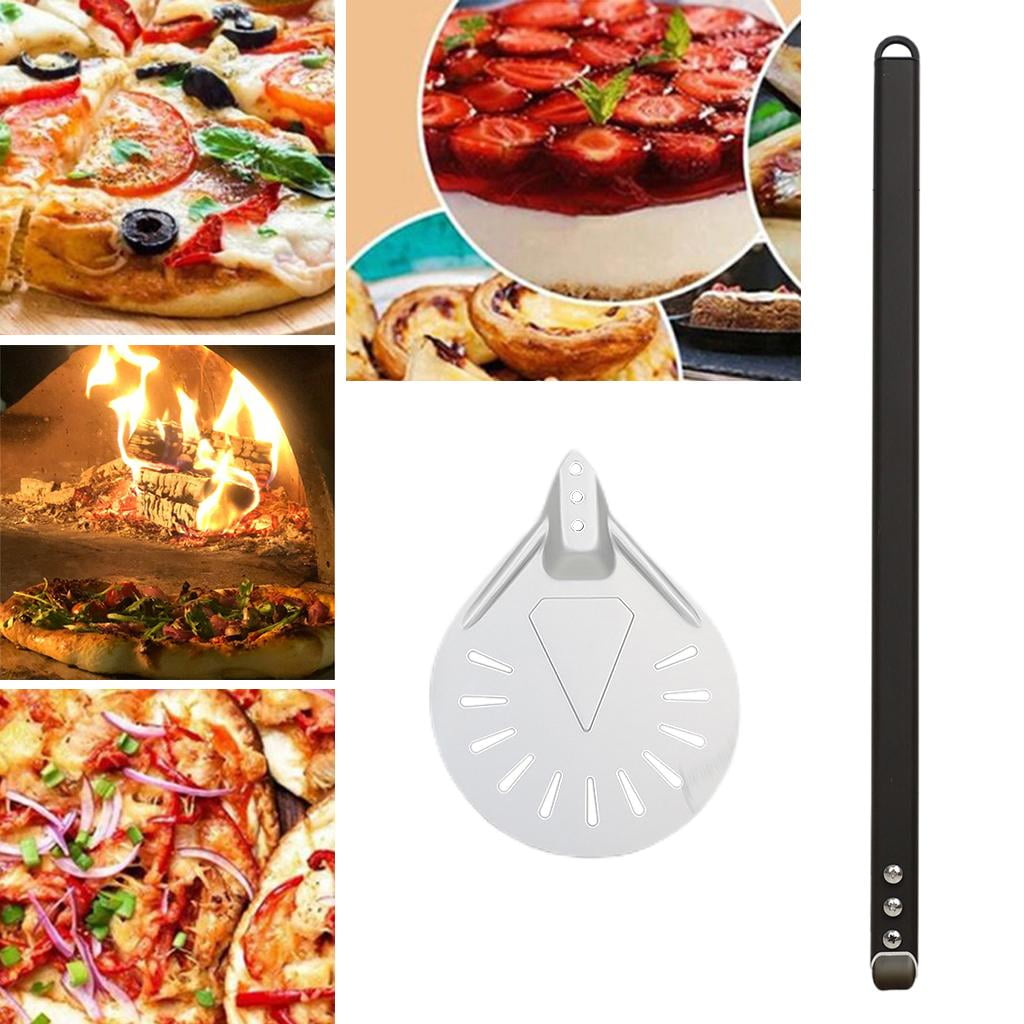 Aluminum Pizza Peel with Detachable Long Handle /8/9'' Round Pizza