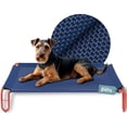 thumbnail image 1 of Cama Elevada Esquimal Azul Rojo con Malla Transpirable para Perro Chico Interior y Exterior, 1 of 7