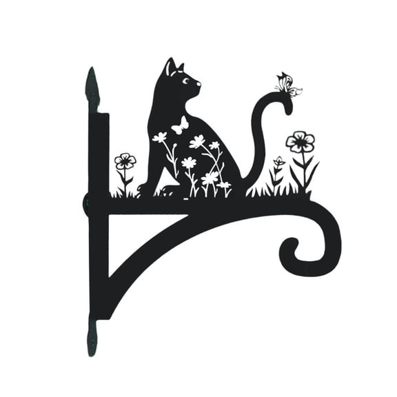 Bfogop 11 Inch Metal Plant Hooks - Decorative Wall Hangers for Indoor & Outdoor Use - Hanging Brackets for Plants, Flower Baskets, Bird Feeders, Lanterns - Patio, Garden, Home Decor