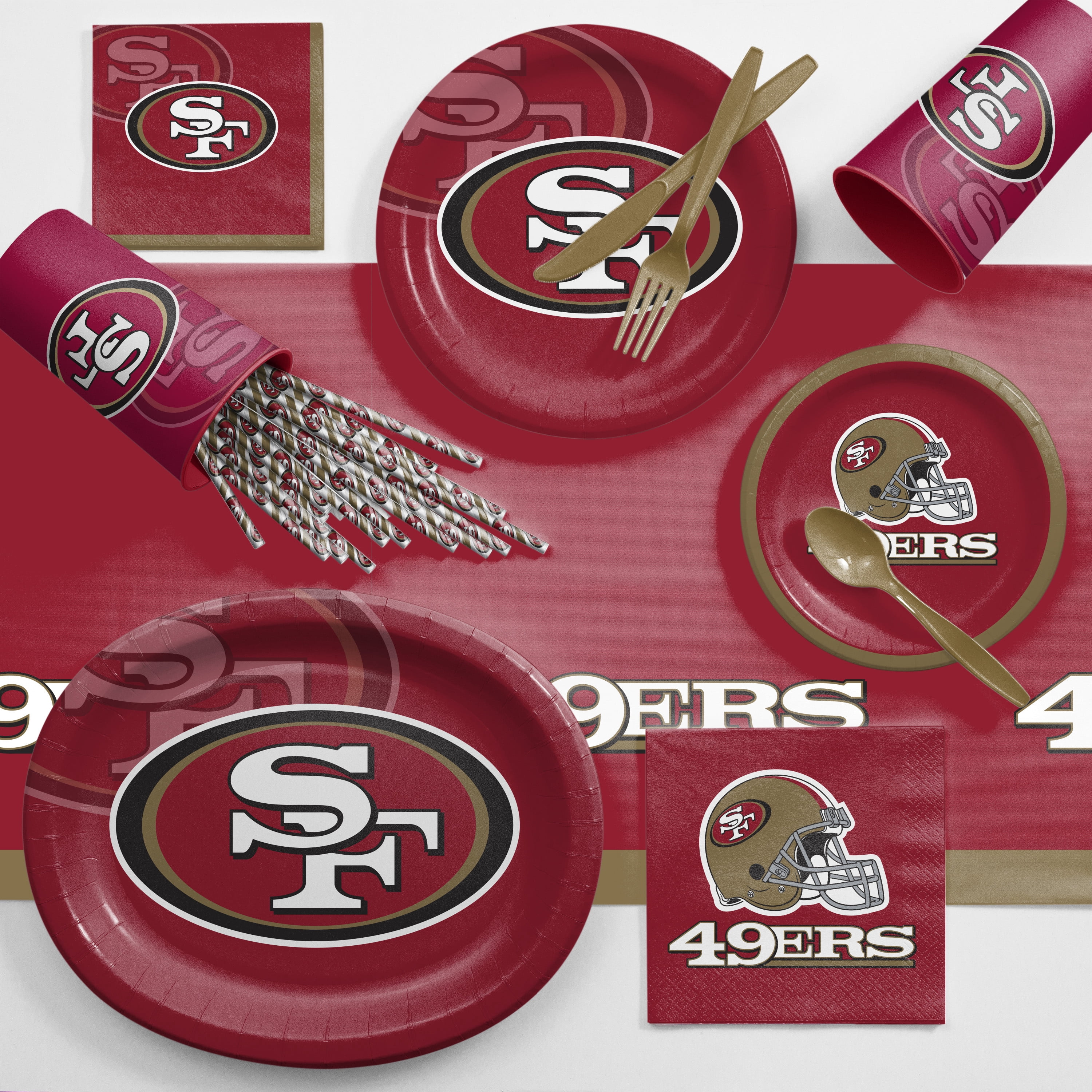 San Francisco 49ers Paper Napkins 48 Count for 24 Guests