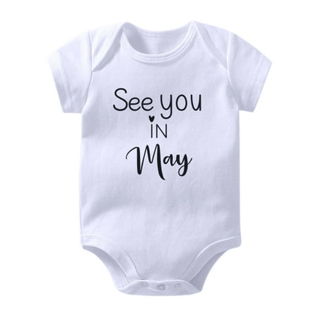 

Utoimkio Clearance Baby Summer Outfits Girls Boy Short Sleeve Bring Baby Home Rompers for Girls Boy Baby Onesie Unisex Coming Home Outfit