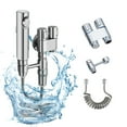thumbnail image 1 of Ensemble de Vaporisateurs de Toilette, une Entrée Deux Sorties à Deux Angles, Matériau en Alliage, Eau Pressurisée, Tuyau Flexible, Multiples Modes de Jet d'Eau, pour le Nettoyage de la Salle de Bain et de la Cuisine, le Lavage de Voiture, le Jardinage, 1 of 6