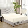 thumbnail image 4 of 1000 Thread Count 3 Piece (1- Fitted Sheet + 2- Pillow cover) Quality 27 Inch Deep Pocket 100% Egyptian Cotton Color Ivory Solid Size Twin, 4 of 6
