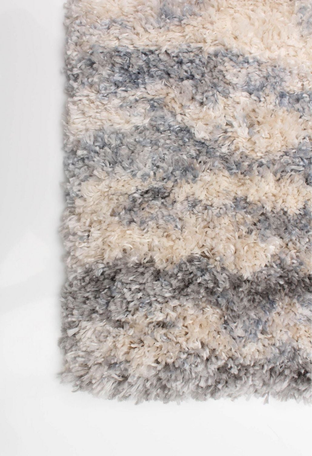 ECARPET Abstract Frieze Area Rug, Fluffy Carpet for Bedroom, Ultra Soft & Plush Larissa Collection