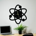 thumbnail image 4 of Handmadetneonsign Atom Wall Clock Unique, Year Date Round Wall Clock, Text Oversize Wall Clock 60371, 4 of 5