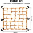 thumbnail image 2 of Heavy Duty Motorbike Bungee Cargo Net with 6 Hooks, Motorcycle Helmet Cargo Net Travel Luggage Rack Stretchable Elastic, 2 of 5