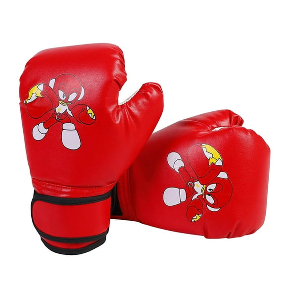 Youth Boxing Gloves Breathable Leather Training Gloves for Kids Arts Muay Thai and Fitness