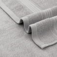 thumbnail image 4 of REGALWOVEN Solid Striped Hand Towel Set 13" x 29" Cotton Soft Absorbent Towels for Bath, Hotel, Spa Grey 4-Piece, 4 of 5