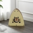 thumbnail image 6 of THE LICKER STORE Koko 19" Modern Cardboard Triangle Cat Cave Scratcher with Catnip, Almond, CSR1006A, 6 of 7