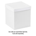 thumbnail image 3 of Box Partners DGB889W 8 in. x 8 in. x 9 in. White Deluxe Gift Box Bottoms, 3 of 5