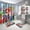 03, variant on Lheaggik Cartoon Game Brother 4 Pcs Bathroom Sets with Shower Curtain and Rugs, Waterproof Polyester Shower Curtain Sets with Hooks