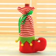 thumbnail image 5 of Bolsa de decoración navideña, bota de elfo, dulces, vacaciones, botella de vino navideña, bolsa navideña, verde + rojo, talla única, 2 uds., 5 of 5