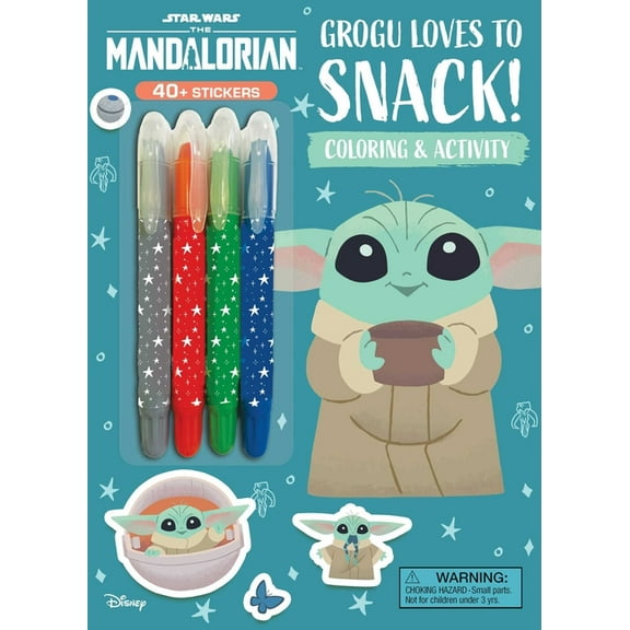 Color & Activity with Twistable Cray Star Wars: Grogu Loves to Snack! (Paperback)