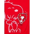 thumbnail image 2 of Snoopy Girls Valentine's Day Graphic Fleece Crew Pullover, Sizes 4-16, 2 of 3