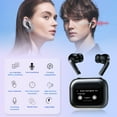 thumbnail image 3 of Full-Color Touch Screen Language Translator Earbuds, Real Time Translation Earphone with 144 Languages Supported, ANC Noise Cancelling, Bluetooth 5.4(Black), 3 of 8