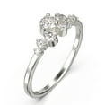 thumbnail image 2 of 0.65ct Round Diamond Moissanite Clasic Ring 10k White Gold Wedding Band, 2 of 4
