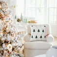 thumbnail image 4 of AuroraX 18x18 Inch Throw Pillow Covers Softer White Corduroy Christmas Pillow Covers Bohemian Outdoor Striped Christmas Tree Cushion Cover Room,Livingroom Decor, 4 of 6