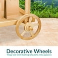 thumbnail image 4 of Sunnydaze Country Market Flower Cart Display Stand - 49.25" H - Natural Fir, 4 of 9