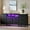 black, variant on Studyset 63 Inch 10-Drawer Dresser with LED Lights & Power Outlets, Chest of Drawers, Wide Fabric Dresser Holds TVs Up to 75", Long Storage Chest & TV Stand for Living Room