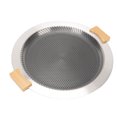 thumbnail image 1 of Barra De Barbacoa En La Parrilla, Maneja De Madera Desmontable Placa BBQ SUS304 Acero Inoxidable Para Picnic, 1 of 7