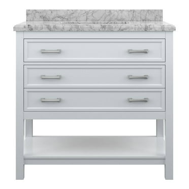 Design Element Affinity 37" Single Sink Bathroom Vanity in White