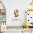 thumbnail image 2 of Great Aim Monkey Animal Life Quote Cartoon Quotes Decors Wall Sticker Art Design Decal for Girls Boys Kids Room Bedroom Nursery Kindergarten Home Decor Stickers Wall Art Vinyl Decoration (10x8 inch), 2 of 2