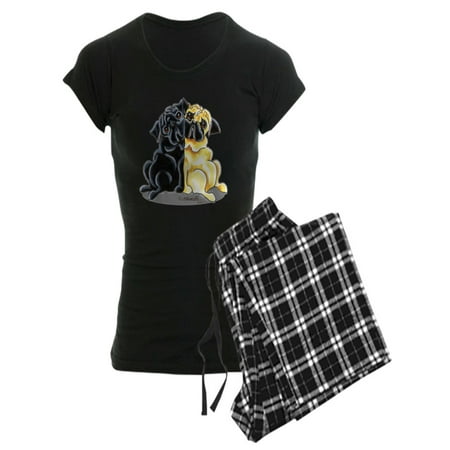 

CafePress - Black Fawn Pug - Women s Dark Pajamas