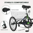thumbnail image 3 of MOPHOTO Adult Folding Tricycle,26" 7 Speed Folding Tricycle Bike for Seniors with Large Basket,Adult Fold up Tricycle, 3 of 14