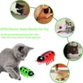 thumbnail image 2 of Juguete eléctrico para gatos con forma de escarabajo, mini juguete interactivo para gatos que emociona y atrae a los gatos, acurrucándose, persiguiendo, escarabajo realista, vibrante, 2 of 5