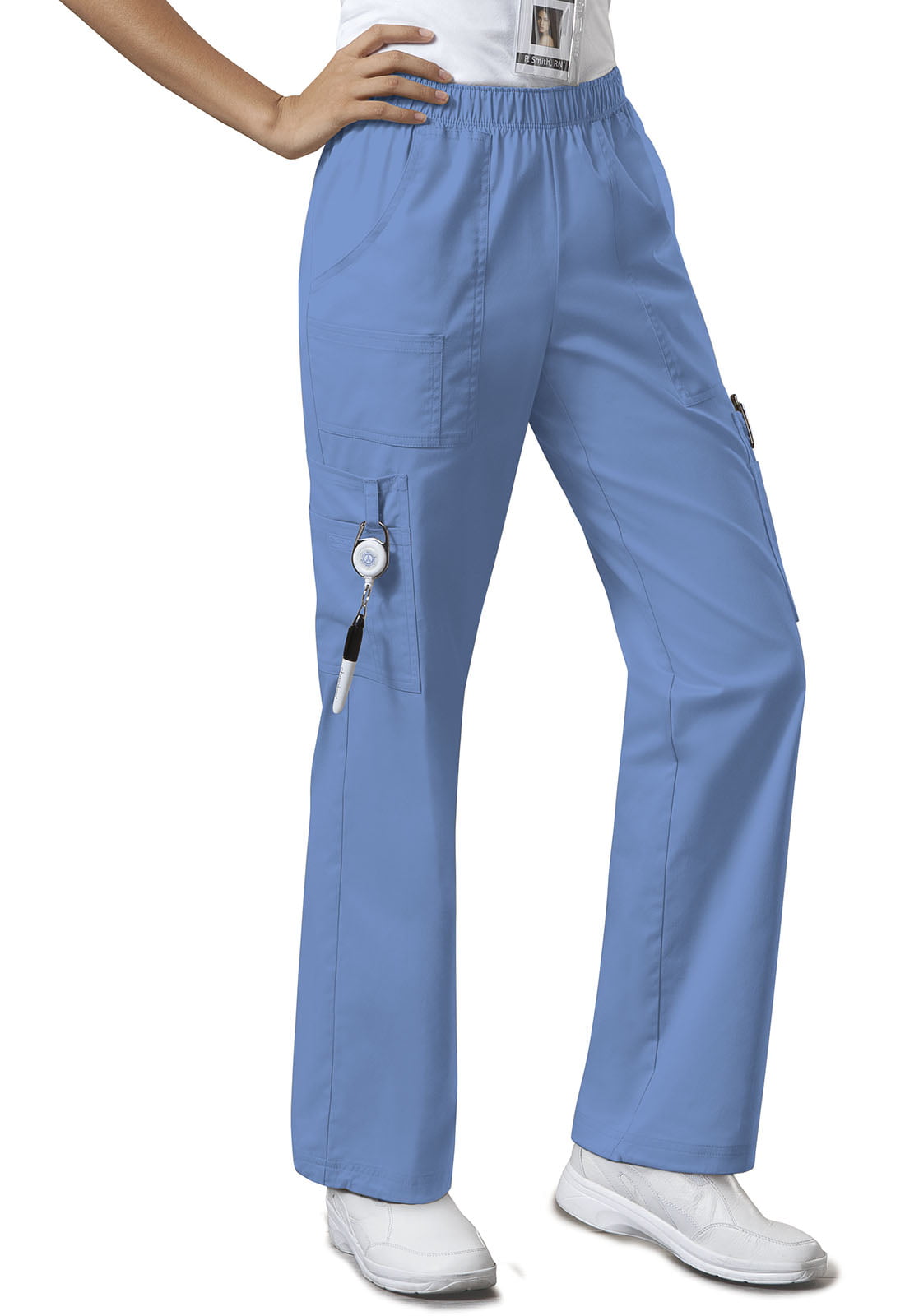 Cherokee Workwear Core Stretch Scrubs Pant for Women Mid Rise Pull-On ...