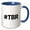 Blue/White, variant on 3drose, Text of Hashtag Tbr, 11oz Magic Transforming Mug