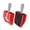Red, variant on Anti-Slip Bike Pedal Converters, Clipless To Flat Step Adapters, Enhanced Control, & Portable Cycling Pedal Accessories