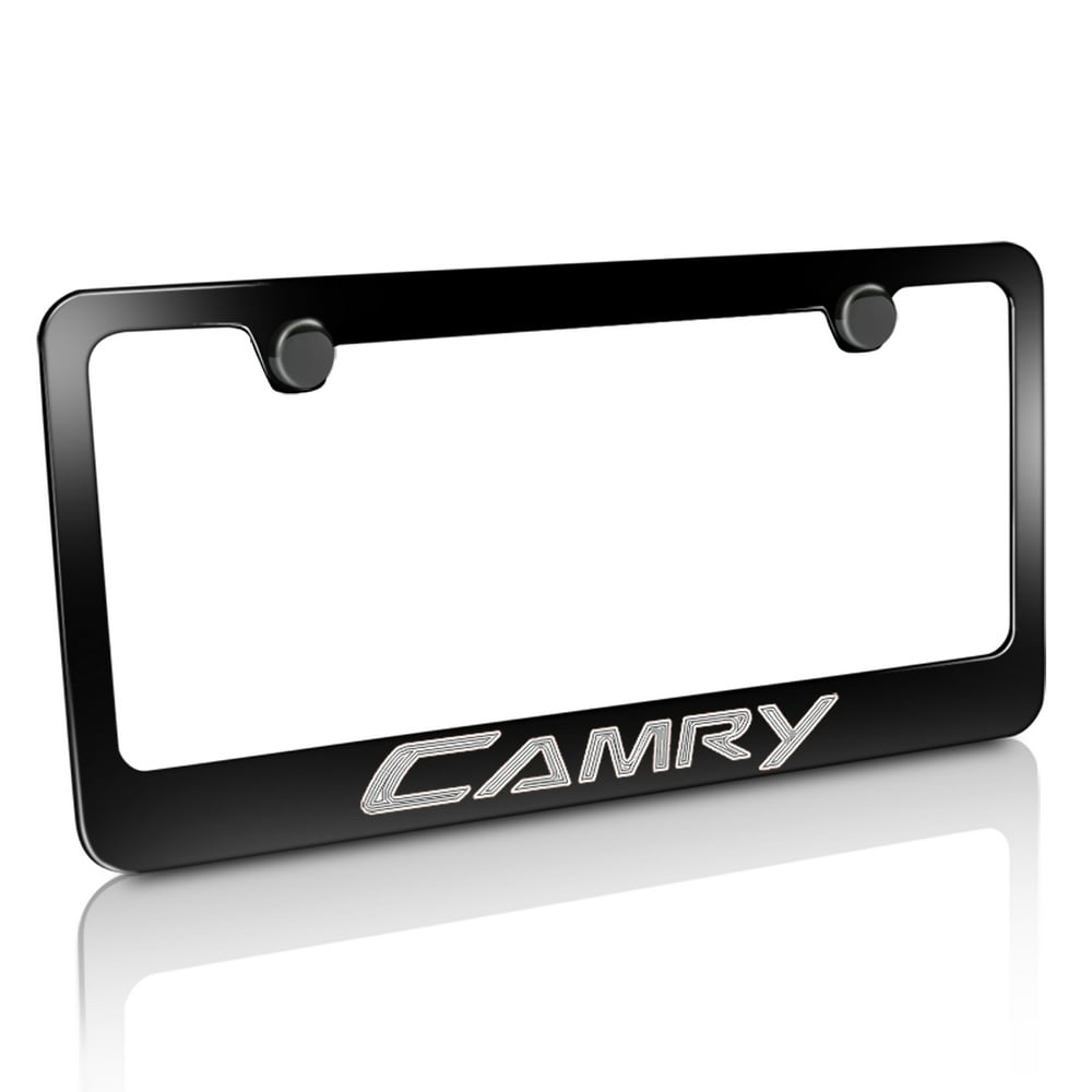 Toyota Camry Black Metal License Plate Frame