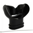 thumbnail image 1 of Scuba Choice Embout de Morsure en Silicone Noir pour Plongée sous-Marine avec Attache de Régulateur, 1 of 4