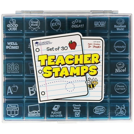 UPC: 0765023806786 | Learning Resources Jumbo Teacher Motivational Stamps  Set of 30  Teacher Classroom Supplies for Elementary and Middle School